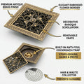 InArt 12 x 4 Inch Square Brass Shower Drain Channel with Removable Grate, additional product view 3