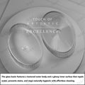 InArt Clear Glass Oval Vessel Sink – Fluted Ribbed Design, 19.7