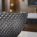 InArt Black Faceted Crystal Glass Vessel Sink for Countertop Bathrooms, 13.4 Inch, additional product view 3