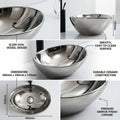 Vessel sinks for bathroom side angle, ceramic oval silver tabletop vessel wash basin 16x13