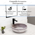 Close-up of matte finish ceramic square vessel sink rim, easy-clean countertop basin