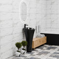 InArt Basin Pedestal Sink - Bathroom Standing Sink Black 40x40 CM, additional product view 9