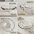 InArt Transparent Prism Crystal Glass Vessel Sink for Countertop Bathrooms, 18.1 Inch, additional product view 3