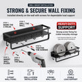 Screw-mount installation details for the wall-mounted kitchen rack