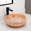Vessel bowl vanity InArt matte ceramic square vessel sink 40x40 countertop wash basin