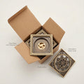 InArt 12 x 4 Inch Square Brass Bathroom Floor Drain with Strainer Grate, additional product view 9