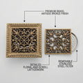 InArt 12 x 4 Inch Brass Shower Floor Drain Channel with Removable Grate, additional product view 2