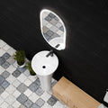 InArt Basin Pedestal Sink - Standing Bathroom Sink White 38x38 CM, additional product view 6