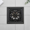 InArt Matte Black 12 x 4 Inch Brass Shower Drain Channel with Removable Grate