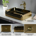 InArt Modern Gold Ceramic Vessel Sink – 19
