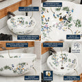 InArt Vessel Sinks for Bathroom – Glossy White Ceramic Round, Scalloped Rim 16.5