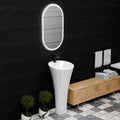 InArt Basin Pedestal Sink - Standing Bathroom Sink White 38x38 CM, additional product view 8