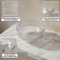 InArt Clear Glass Countertop Vessel Sink for Modern Bathroom Vanities, 13.4 Inch, additional product view 3