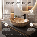 Champagne Gold Rectangular Ceramic vessel bathroom sink, additional product view 7