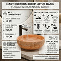 InArt Vessel Sinks for Bathroom – 15.75
