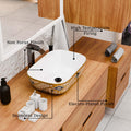 InArt Black Round Ceramic Bathroom Vessel Sink product image 11 of 12