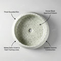 InArt Light Green Ceramic Vessel Sink – 16.5
