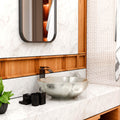Porcelain bowl sink style, round ceramic basin bowl in silver for bathroom countertop install