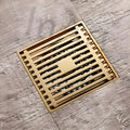 InArt Square Linear Brass Shower Drain Channel with Grate Cover, 12 x 4 Inch, additional product view 3