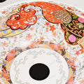 InArt Glossy Moroccan Ceramic Round Vessel Sink – Decorative Pattern, 15.75