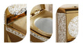 InArt Dual Flush One Piece Elongated Toilet with Actuator Flush - Seat Included in Gold Color - InArt-Studio-USA
