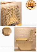 InArt Dual Flush One Piece Elongated Toilet with Actuator Flush - Seat Included in Gold Color - InArt-Studio-USA