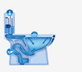 InArt Dual Flush One Piece Elongated Toilet with Actuator Flush - Seat Included in Gold Color - InArt-Studio-USA