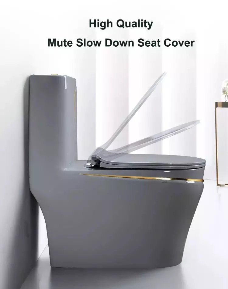 InArt Dual-Flush Siphon Flushing Rimless Elongated One-Piece Toilet (Seat Included) Rough-In Size: 12 '' Grey Matt - InArt-Studio-USA