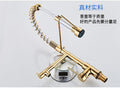 InArt Kitchen Sink Mixer Golden Finish Contemporary Kitchen Sink Pull Down Single Handle Kitchen Faucet with Multi-Function Spray Head - InArt-Studio-USA