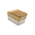 InArt Luxury Elongated Wall-Mount Toilet Rimless Flushing Ceramic - Seat Included in Gold Color - InArt-Studio-USA