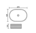 InArt Oval Bathroom Ceramic Vessel Sink Art Basin in Black Matte Color - InArt-Studio-USA