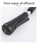 InArt Pull Down Single Handle Kitchen Faucet with TurboSpray and FastMount in Black Matt - InArt-Studio-USA