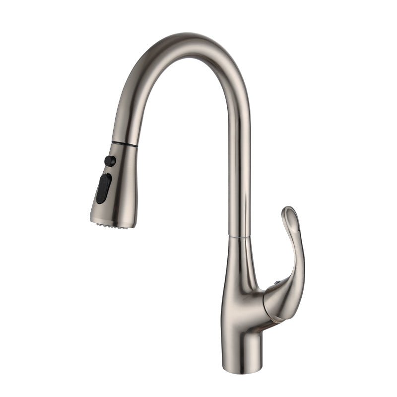 inart kitchen sink mixer faucet brushed chrome finish