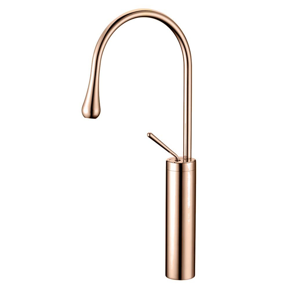 InArt Single-Handle Vessel Sink Faucet in Rose Gold - InArt-Studio-USA