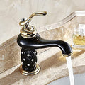 InArt Single Hole Single-Handle Bathroom Faucet in Black Gold - InArt-Studio-USA
