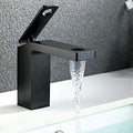 InArt Single Hole Single-Handle Bathroom Faucet in Black - InArt-Studio-USA