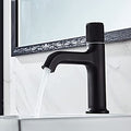 InArt Single Hole Single-Handle Bathroom Faucet in Black Matte - InArt-Studio-USA