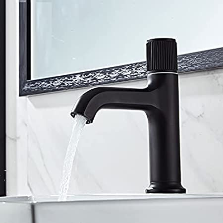 InArt Single Hole Single-Handle Bathroom Faucet in Black Matte - InArt-Studio-USA
