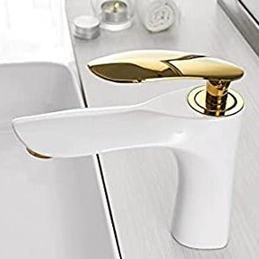 InArt Single Hole Single-Handle Bathroom Faucet in White Gold - InArt-Studio-USA