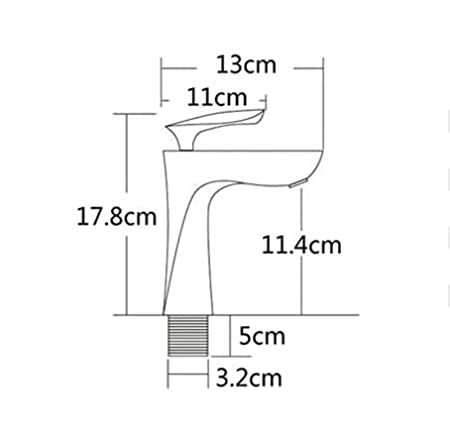 InArt Single Hole Single-Handle Bathroom Faucet in White Gold - InArt-Studio-USA