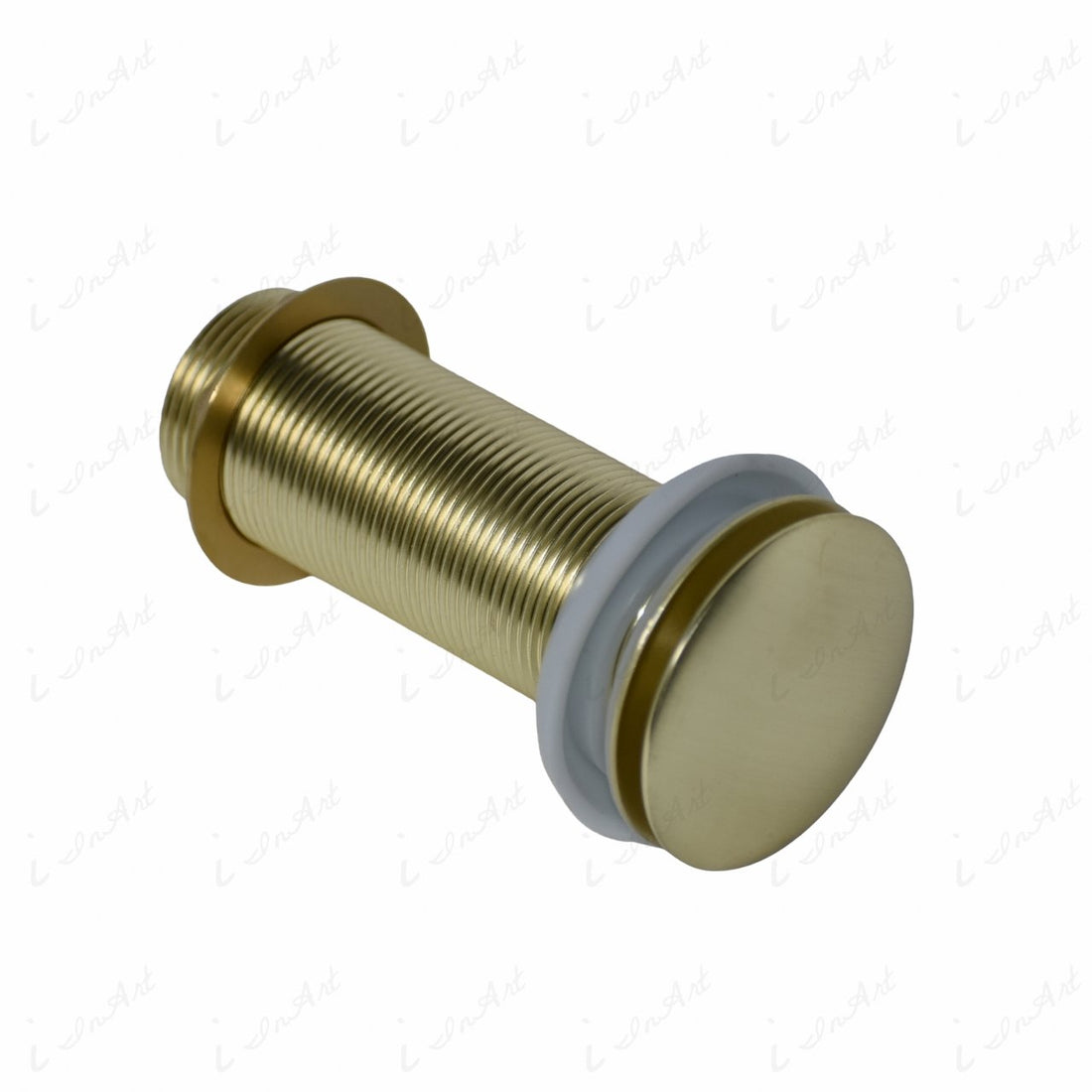 inart bathroom sink pop-up drain plug in matte gold